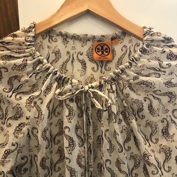 Tory Burch Silk Blouse size 8/10